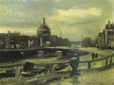 Vincent Van Gogh View of Amsterdam from Central Station (nn04) Germany oil painting art